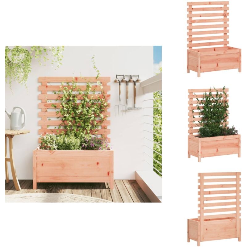 Vidaxl - Jardinière avec support 79x39,5x114 cm bois massif douglas - Jardinierre En Bois - Jardinière Extérieure - Pot De Fleurs Extérieur