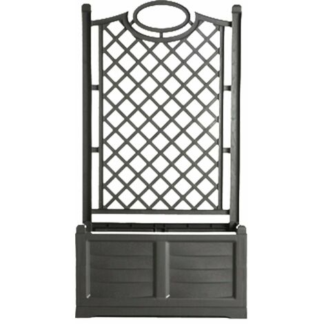 Jardinière avec treillis "SEPARE" - 80 cm - Anthracite - Livraison gratuite