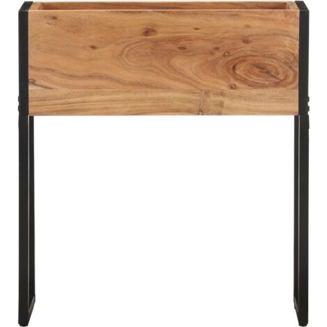 Jardinière  Bac à fleurs 60x20x68 cm Bois massif d'acacia