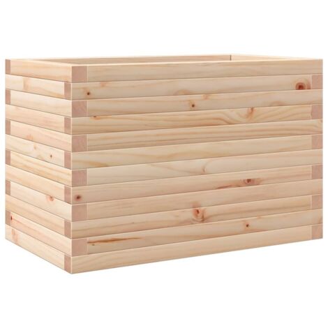 Jardinière  Bac à fleurs 70x40x45,5 cm bois de pin massif