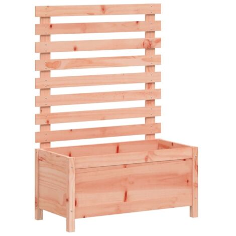 Jardinière  Bac à fleurs avec support 79x39,5x114 cm bois massif douglas