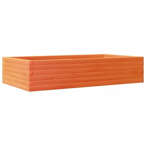 Jardinière  Bac à fleurs cire marron 110x60x23 cm bois de pin massif