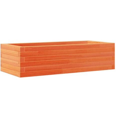 Jardinière  Bac à fleurs cire marron 90x40x23 cm bois de pin massif