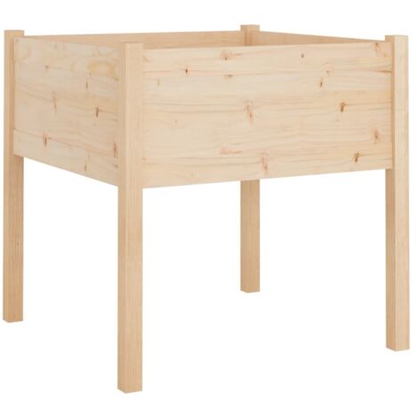 Jardinière  Bac à fleurs d'extérieur 70x70x70 cm bois de pin massif