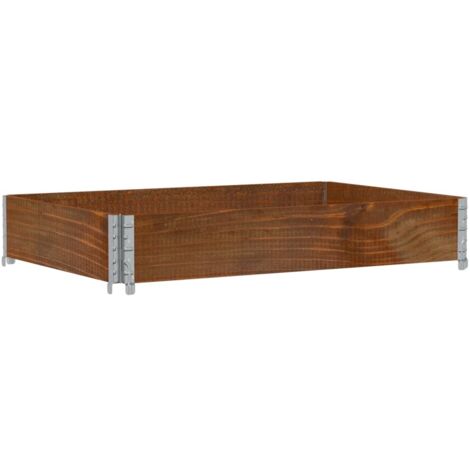 Jardinière  Bac à fleurs marron 120x80 cm bois massif de pin