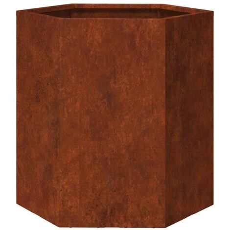 Jardinière  Bac à fleurs Rouillé 40x40x45 cm Acier corten