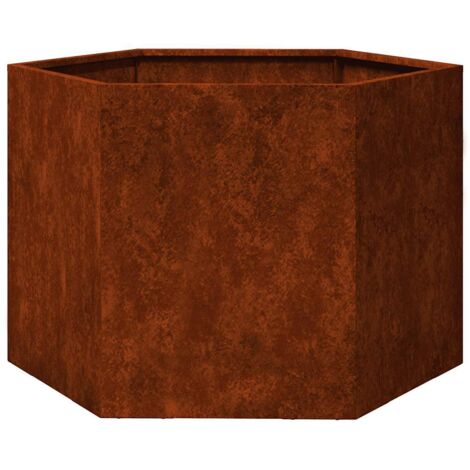 Jardinière  Bac à fleurs Rouillé 60x60x45 cm Acier corten