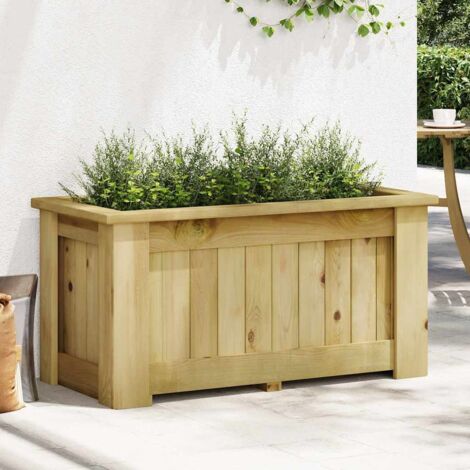 Jardinière  Bac à fleurs surélevée 100x50x50 cm Bois de pin imprégné