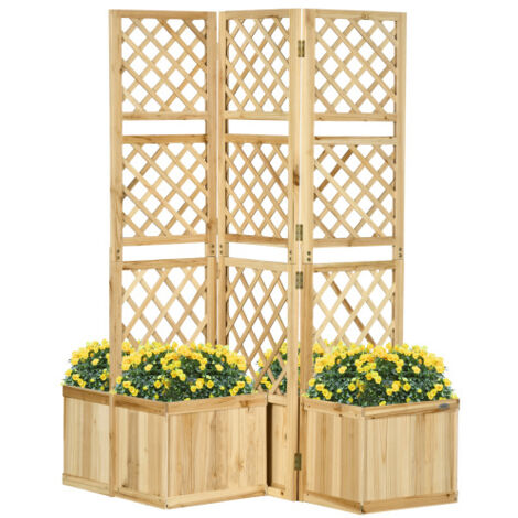 Jardinière balcon résistante intempéries 133 x 165 cm trois panneaux