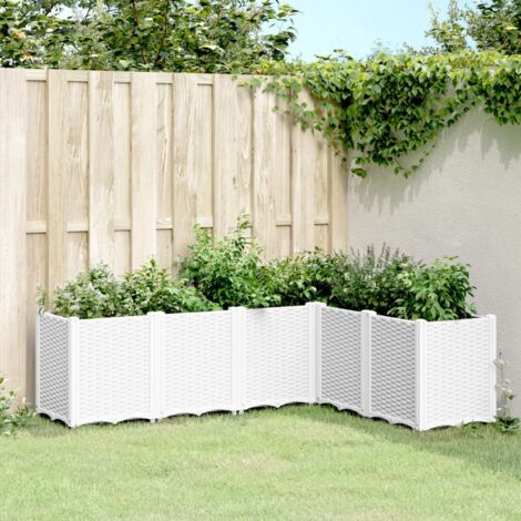 Jardinière blanc 160x120x53 polypropylène