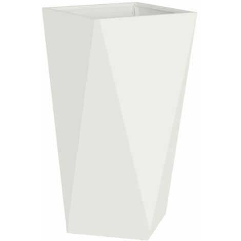 Jardinière Blanc 40 x 40 x 75 cm Acier CFW605039