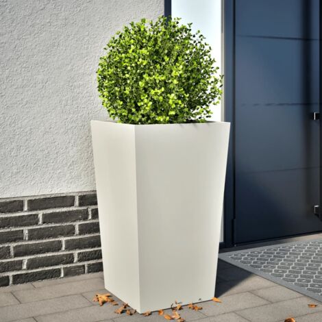 Jardinière blanc 45x45x75 cm acier vidaXL