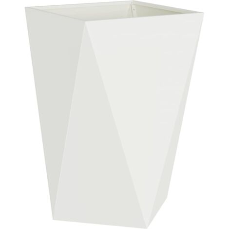 Jardinière Blanc 50 x 50 x 75 cm Acier CFW847356