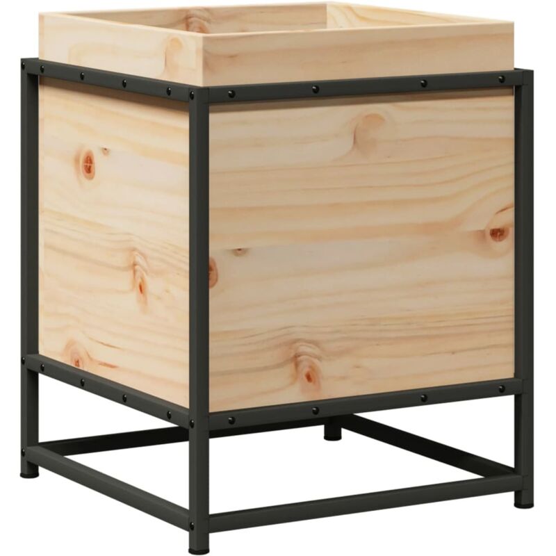 Vidaxl - Jardinière 40x40x50 cm bois de pin massif