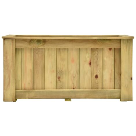 Jardinière Bois de Pin 100 X 50 X 50 cm. Très tendance. Jardin, Patio, Balcon