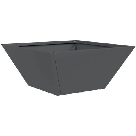 Jardinière  Cache-pot de jardin Anthracite 35 x 35 x 15 cm