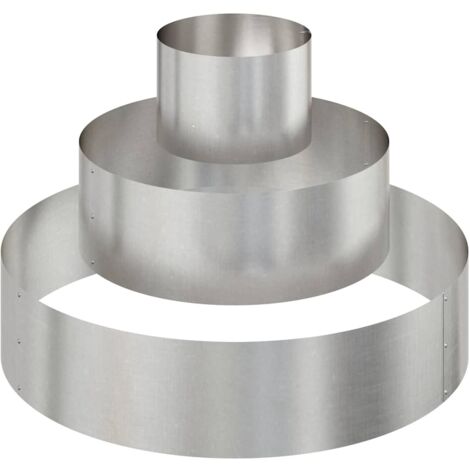 Jardinière  Cache-pot de jardin Argent 90 x 90 x 20 cm Acier inoxydable