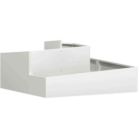 Jardinière  Cache-pot de jardin Blanc 100 x 100 x 50 cm