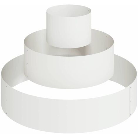 Jardinière  Cache-pot de jardin Blanc 90 x 90 x 20 cm Acier laminé à froid