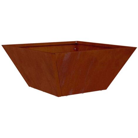 Jardinière  Cache-pot de jardin Rouillé 35 x 35 x 15 cm