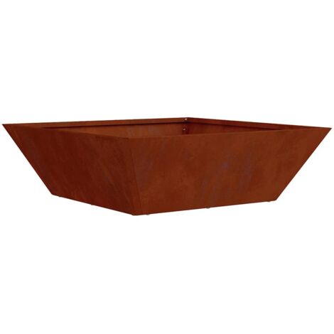 Jardinière  Cache-pot de jardin Rouillé 50 x 50 x 15 cm