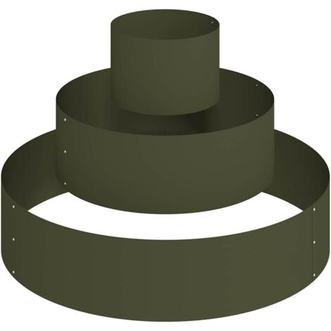 Jardinière  Cache-pot de jardin Vert olive 90 x 90 x 20 cm