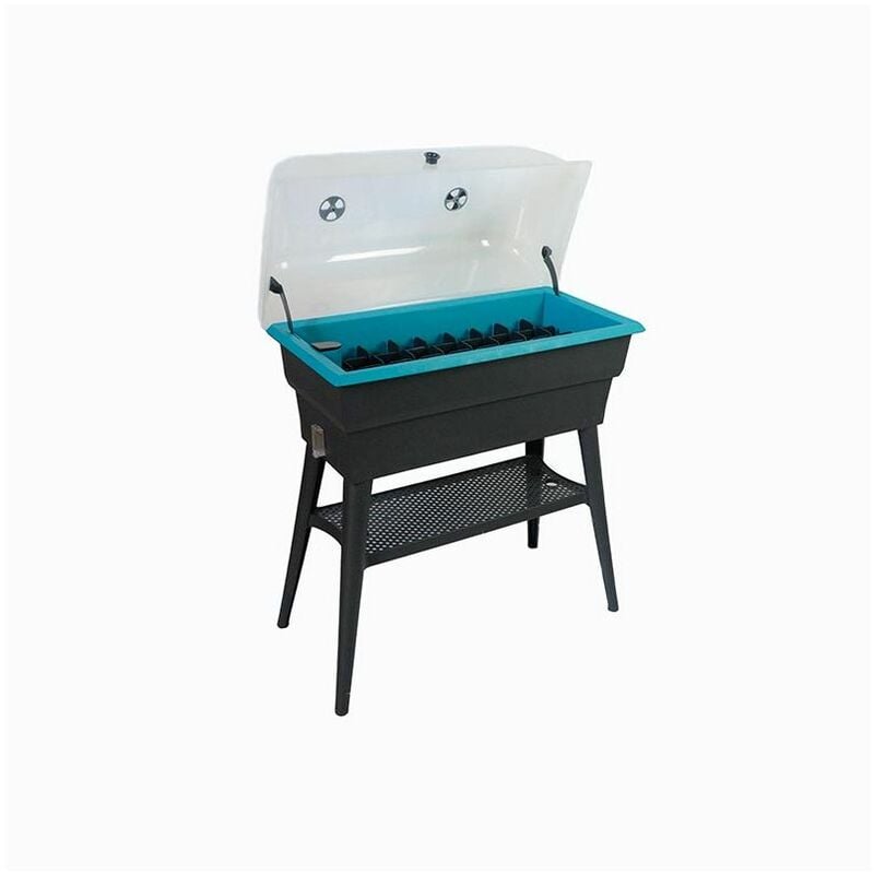 Jardiniere Calipso combi 40L Gris/Turquoise