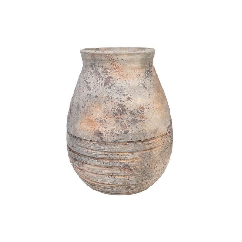 Vase à large ouverture en terre cuite