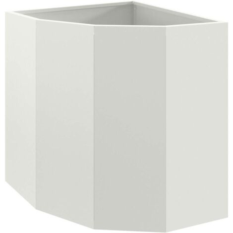 Jardinière d'Angle Blanc 45 x 45 x 50 cm Acier CFW974778