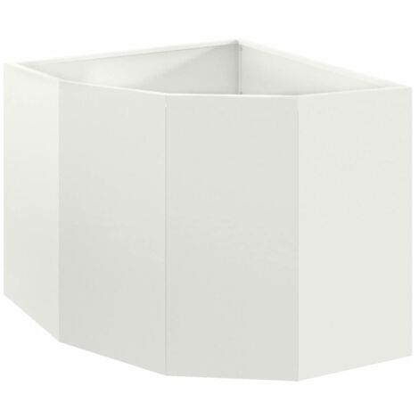 Jardinière d'Angle Blanc 60 x 60 x 50 cm Acier CFW256797