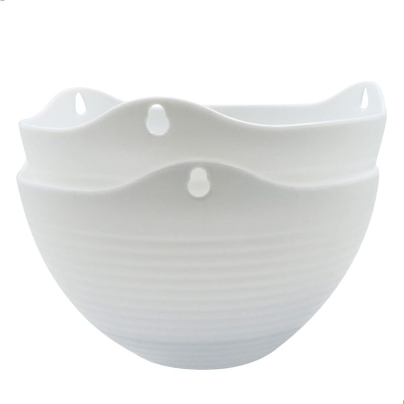 Jardinière de balcon suspendue Panier suspendu en plastique avec crochet à chaîne - décoration murale, intérieur et extérieur, balcon, jardin