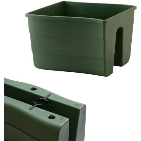 Jardinière de balcon Wave 30  Vert foncé