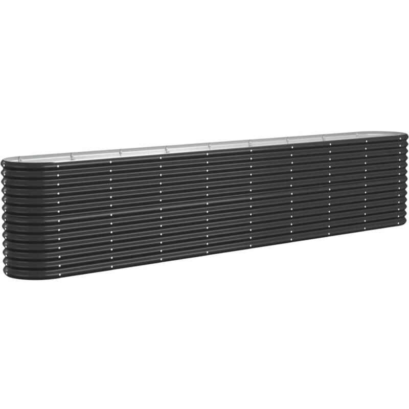 Vidaxl - Lit surélevé de jardin Acier enduit de poudre Anthracite