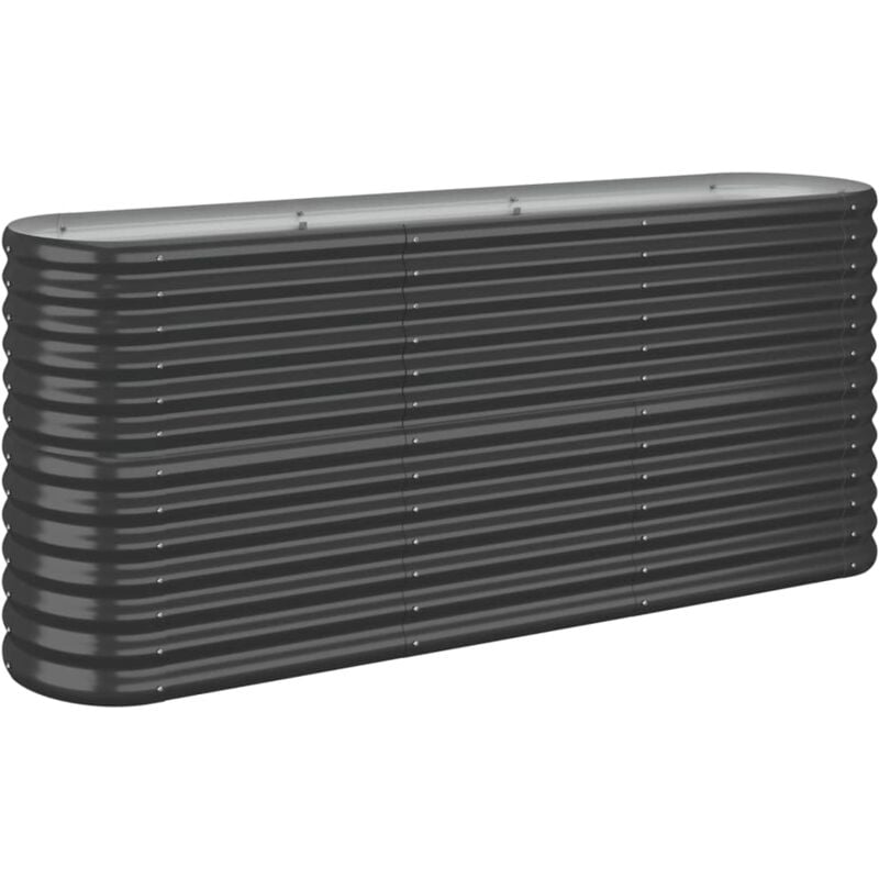 Vidaxl - Lit surélevé de jardin Acier enduit de poudre Anthracite