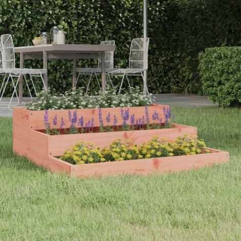 Jardinière de jardin - Balconnière à fleurs 78x78x27 cm Bois de douglas massif BV138415 - BonneVie