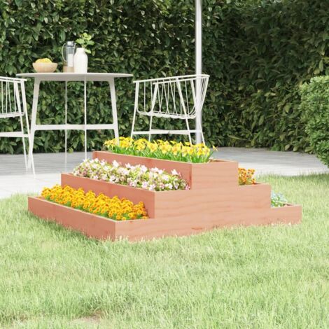Jardinière de jardin - Balconnière à fleurs 80x80x27 cm Bois de douglas massif BV340110 - BonneVie