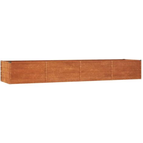 Jardinière de jardin - Balconnière à fleurs Gris 320x80x45 cm Acier corten BV766671 - BonneVie