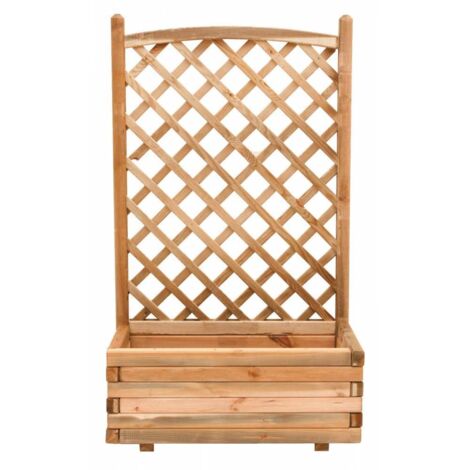 Jardinière de pin imprégné. avec grille 40x80x180h