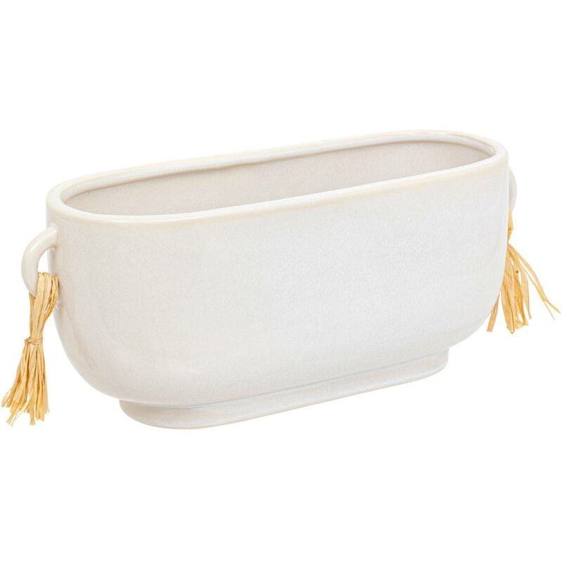 Jardinière Soleya L30cm blanc Atmosphera créateur d'intérieur