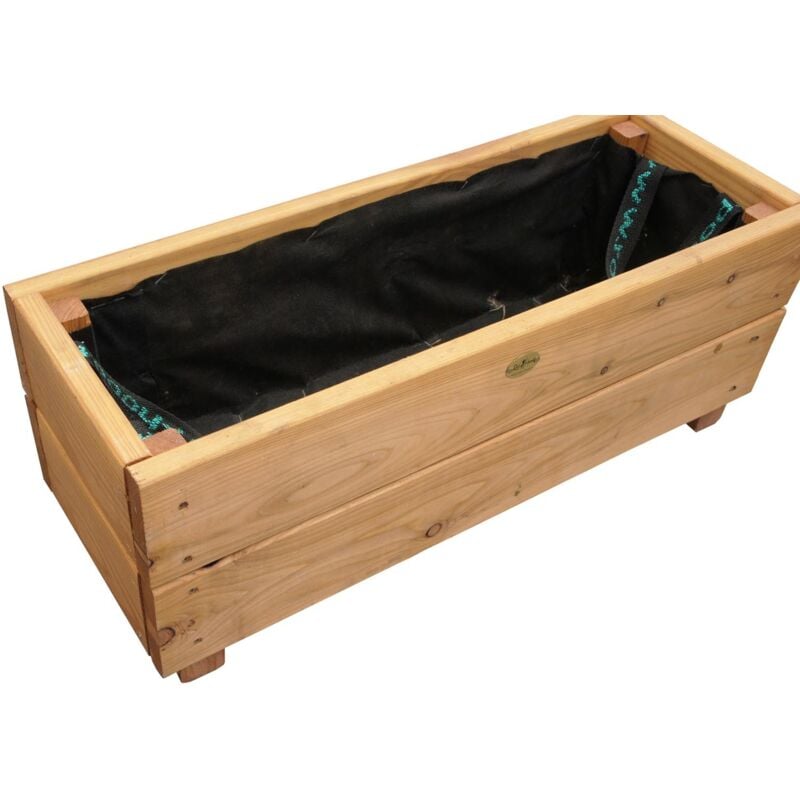 Jardinière en mélèze Moline 60 x 22 x 20 cm Naturel