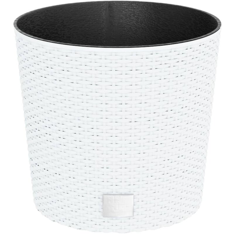 Vidaxl - Jardinière et intérieur amovible blanc 15 /15,3 l rotin pp