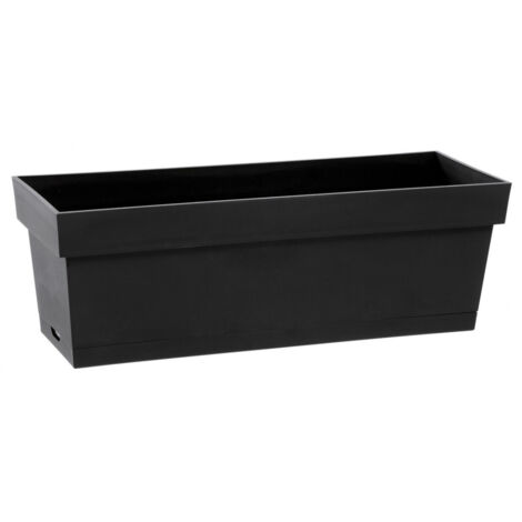 Jardiniere gamme esprit toscane gris foncé 500 x 180 x 167