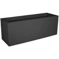 Jardinière Graphit - Anthracite - 59x19.5x22.8cm 25L - EDA Plastiques - Intérieur et extérieur