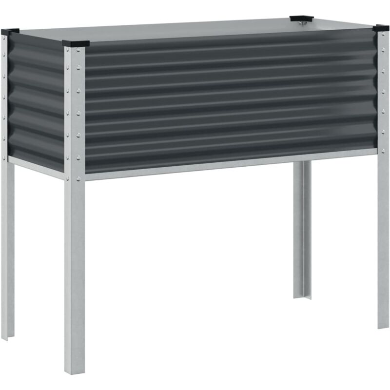 Jardinière anthracite 100x41x90 cm acier vidaXL