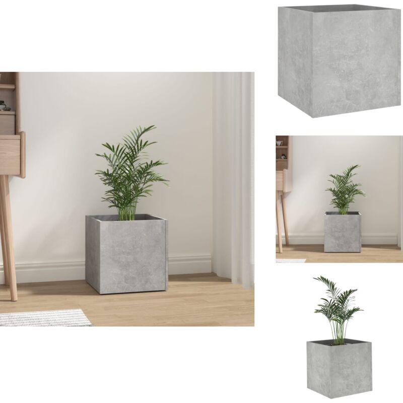 Vidaxl - Jardinière Gris béton 40x40x40 cm Bois d'ingénierie - Jardin - Pots De Fleurs - Jardinière En Bois - Déco Intérieure - Plante D'intérieur
