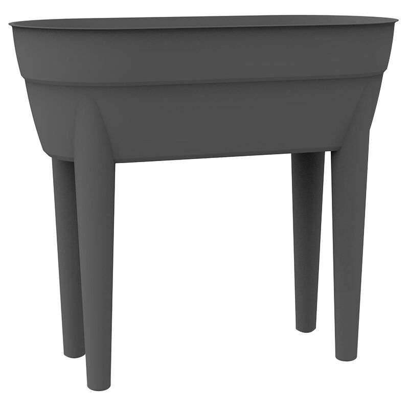 EDA - Jardinière haute osaka Gris anthracite, 77,1 x 37,6 x 68 cm, 48L