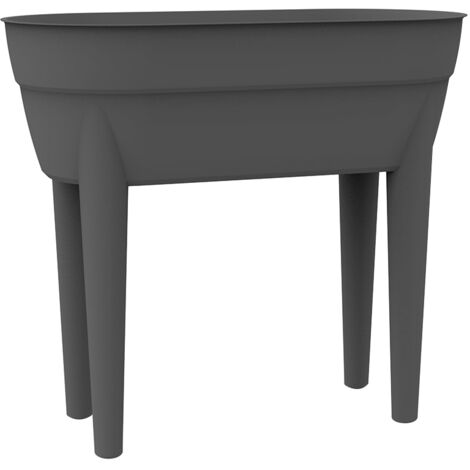 Jardinière haute OSAKA Gris anthracite, 77,1 x 37,6 x 68 cm, 48L - EDA