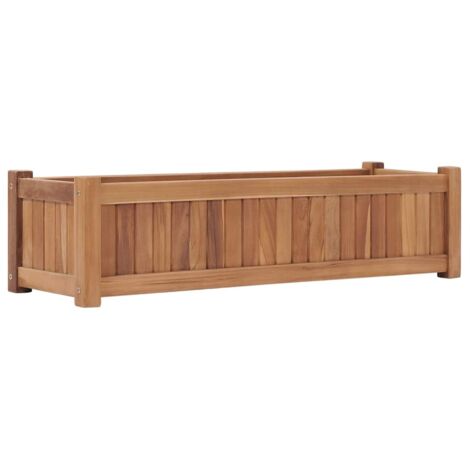 Jardinière  Lit surélevé 100x30x25 cm Bois de teck solide