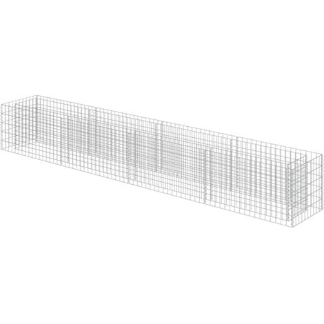Jardinière  Lit surélevé à gabion Acier galvanisé 360x50x50 cm