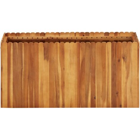 Jardinière  Lit surélevé de jardin 100x30x50 cm Bois massif d'acacia